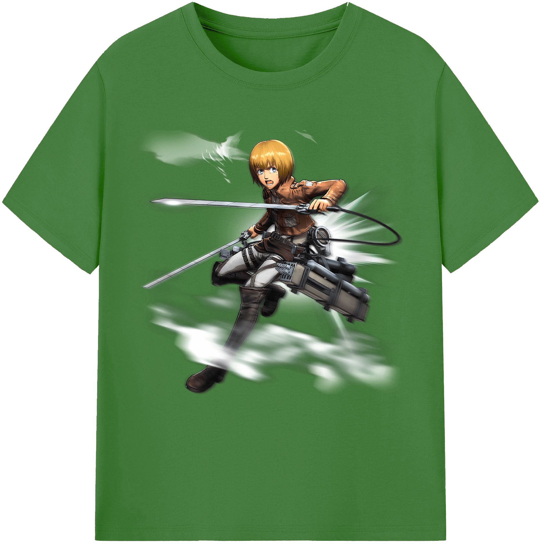 （画像用） 進撃の巨人 アルミン·アルレルト Attack on Titan Armin Arlert レディースカジュアルプリントTシャツ（綿100％）
